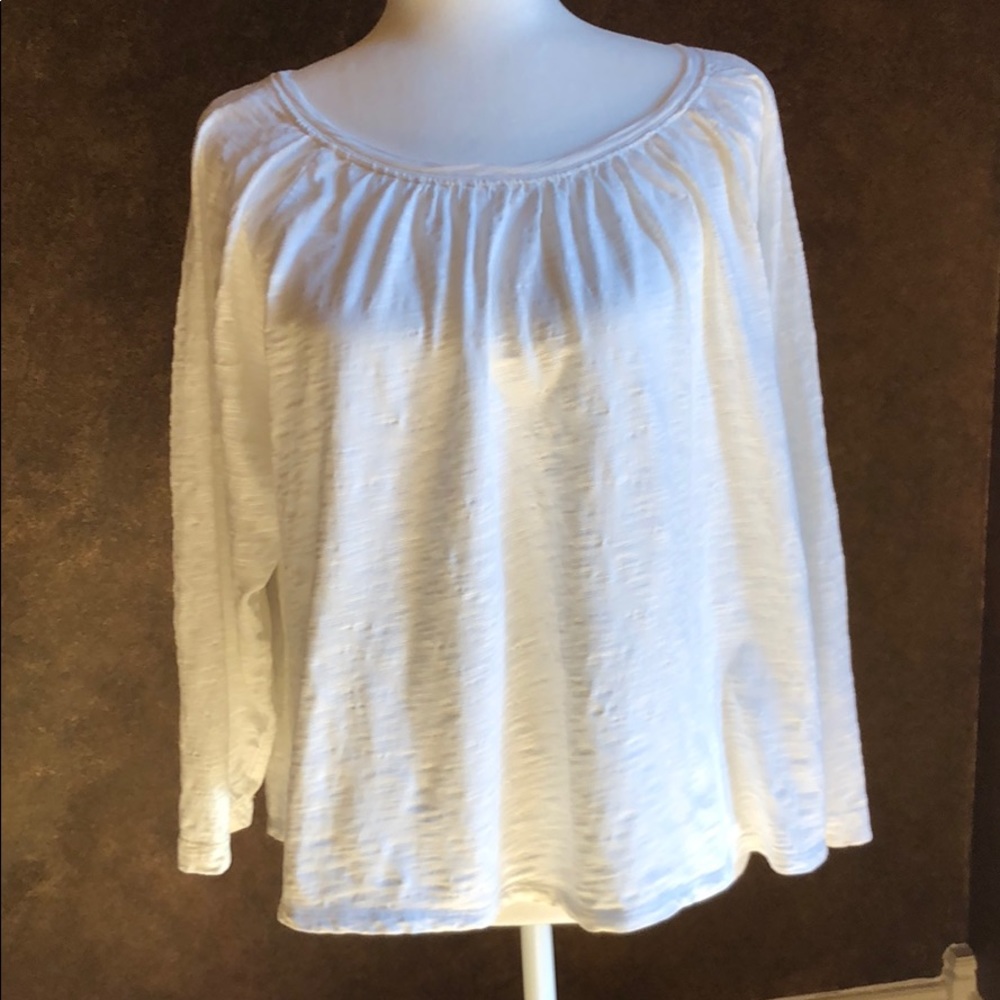 White Madewell Long Sleeve Top